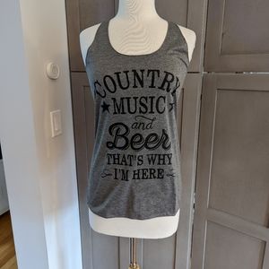 Graphic Racerback Tank Top - Size M